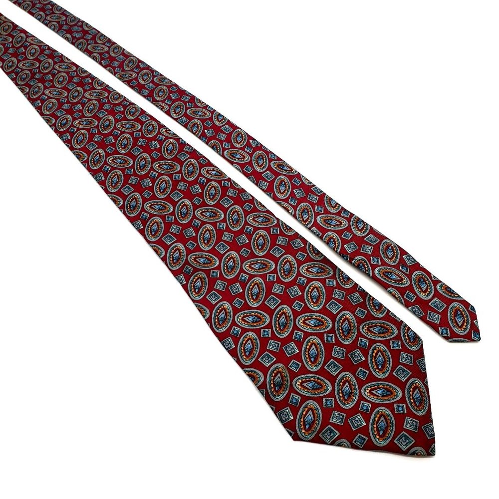 Don Loper Mens Necktie Vintage Italian Silk Designer Accessory Office Work Dad G